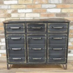 3 Drawers & 3 Cupboard Industrial Cabinet -Dining Tables Sales 3 drawers 3 cupboard industrial cabinet p65261 98016 zoom