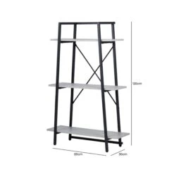 3-Tier Black And Grey Display Unit - 120cm -Dining Tables Sales 3 tier black and grey display unit 120cm p81747 165916 zoom