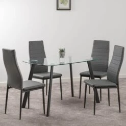 Abbey Small Dining Set Grey