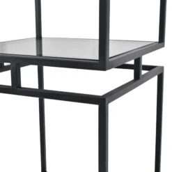 Abington Black Frame And Tinted Glass Display Unit -Dining Tables Sales abington black frame and tinted glass display unit p82799 169587 zoom