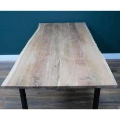 Acacia Wood Large Living Edge Dining Table -Dining Tables Sales acacia wood large living edge dining table p77287 127759 zoom