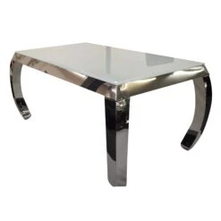Alpha 1.6 Grey Glass Dining Table