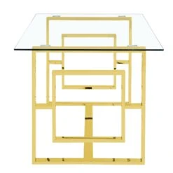 Apex Gold Metal Dining Table -Dining Tables Sales apex gold metal dining table p80768 159433 zoom