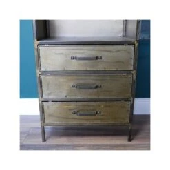 Arched Antique Metal With Glass Door Display Cabinet 11 Arched Antique Metal With Glass Door Display Cabinet -Dining Tables Sales arched antique metal with glass door display cabinet p81142 162125 image