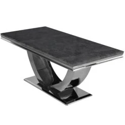 Arial Black Marble 2 M Dining Table