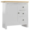 Arlington 3 Drawer 1 Door White Sideboard