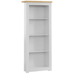Arlington 4 Tier White Bookcase