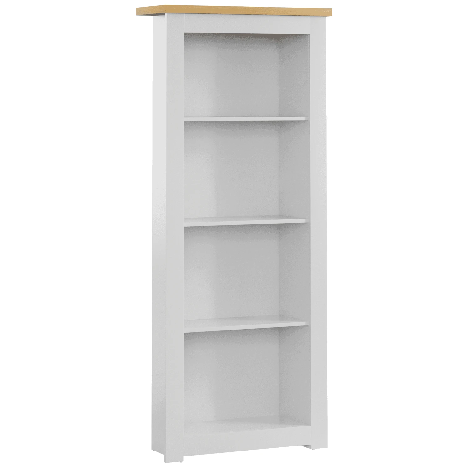 Arlington 4 Tier White Bookcase 2 Arlington 4 Tier White Bookcase - Image 2
