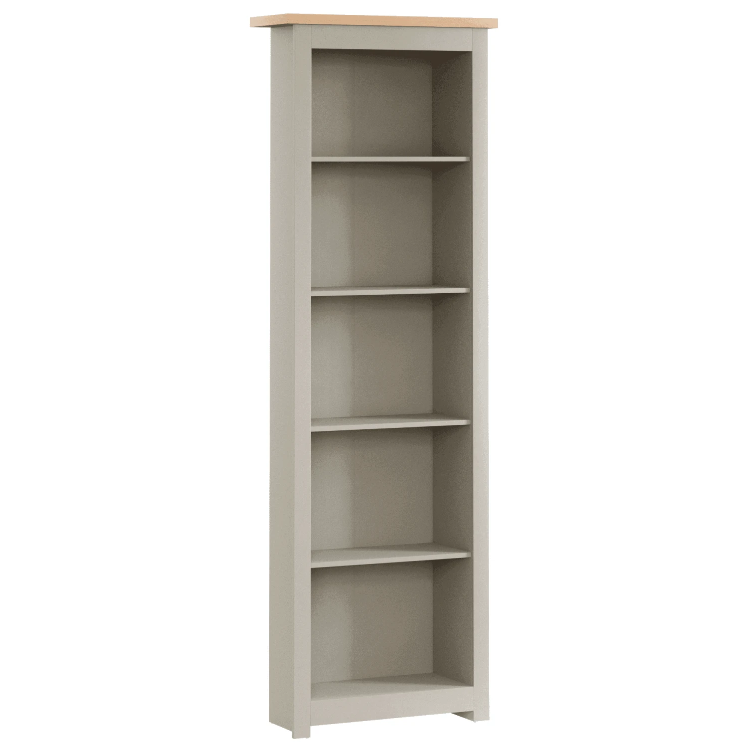 Arlington Grey 5 Tier Bookcase 2 Arlington Grey 5 Tier Bookcase - Image 2