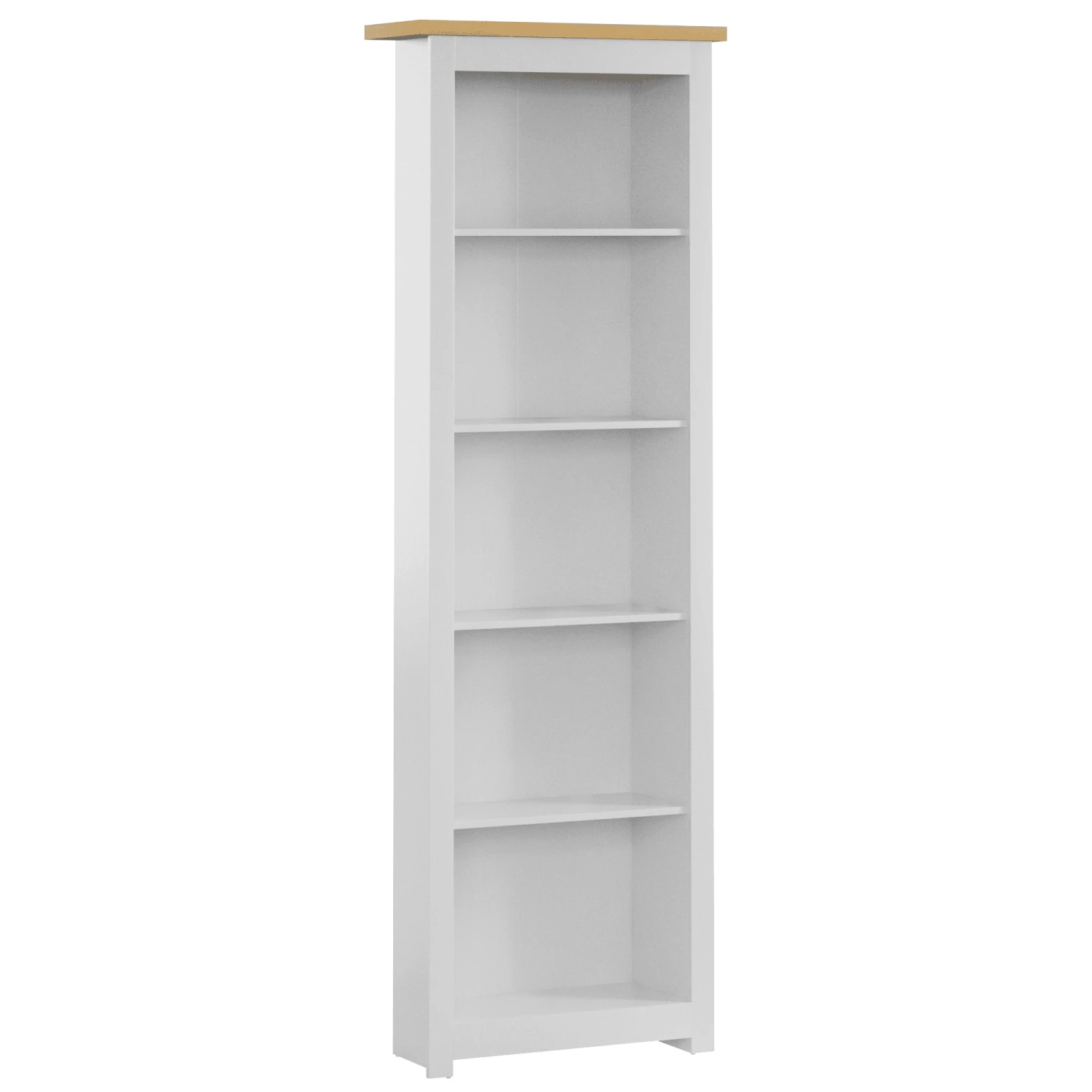 Arlington White 5 Tier Bookcase 1 Arlington White 5 Tier Bookcase