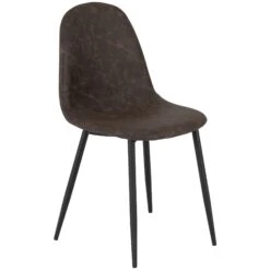 Athens Rectangular Dining Set With Brown Faux Leather Chairs 10 Athens Rectangular Dining Set With Brown Faux Leather Chairs -Dining Tables Sales athens rectangular dining set with brown faux leather chairs p76540 123716 zoom