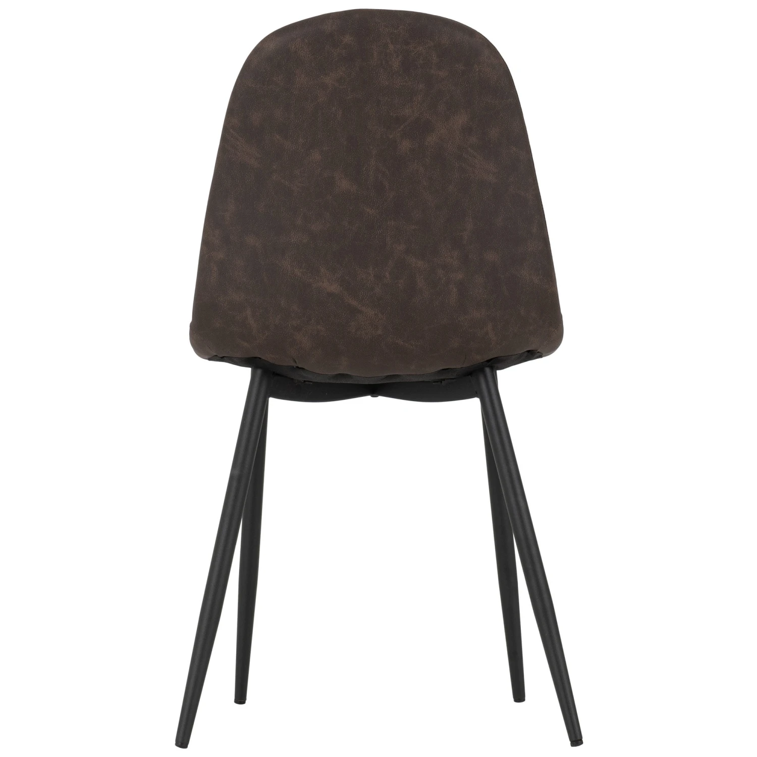 Athens Rectangular Dining Set With Brown Faux Leather Chairs 5 Athens Rectangular Dining Set With Brown Faux Leather Chairs - Image 5