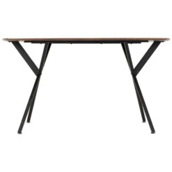 Athens Rectangular Dining Set With Brown Faux Leather Chairs 15 Athens Rectangular Dining Set With Brown Faux Leather Chairs -Dining Tables Sales athens rectangular dining set with brown faux leather chairs p76540 123721 zoom