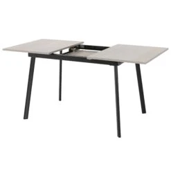 Avery Concrete & Grey Oak Extending Dining Set With Emerald Green Avery Chairs -Dining Tables Sales avery concrete grey oak extending dining set with emerald green avery chairs p76739 124732 zoom