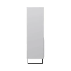 Belarmino Gloss Grey Tall Narrow Bookcase -Dining Tables Sales belarmino gloss grey tall narrow bookcase p82435 168047 zoom