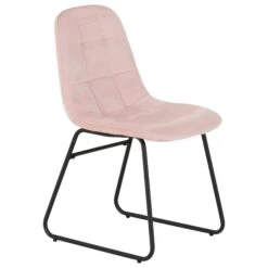 Berlin Black Wood Grain Dining Set With Baby Pink Lukas Chairs -Dining Tables Sales berlin black wood grain dining set with baby pink lukas chairs p76621 124320 zoom