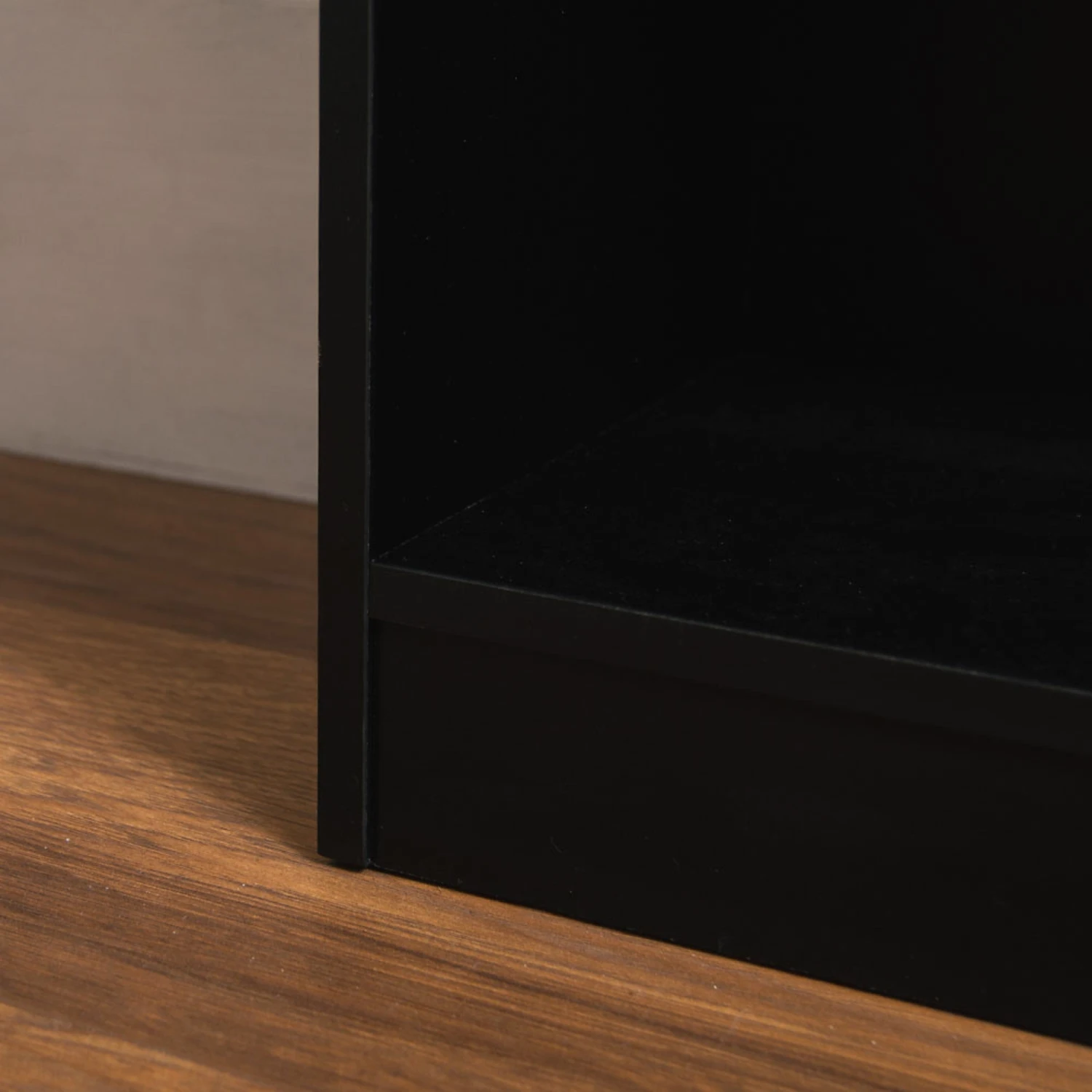 Black 3 Tier Bookcase 6 Black 3 Tier Bookcase - Image 6