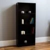 Black 4 Tier Bookcase