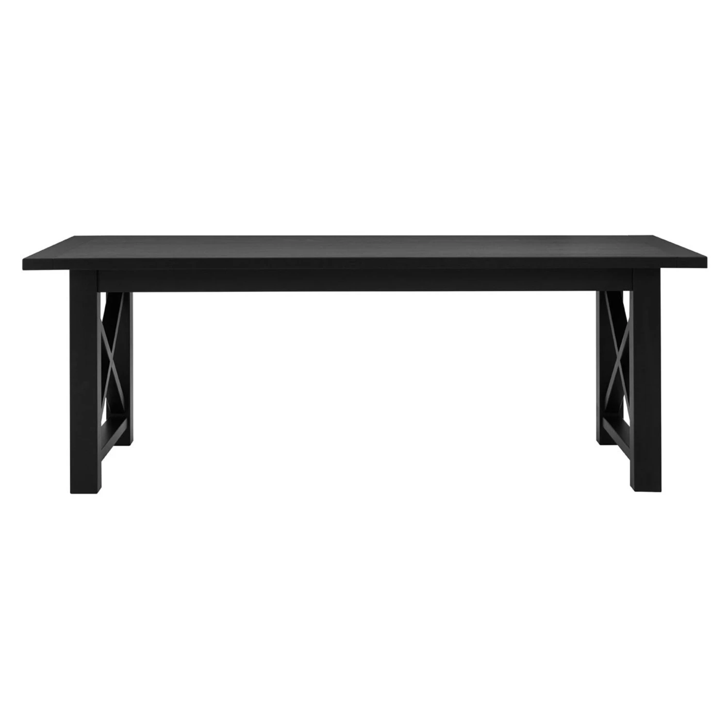 Black Oak Wood Dining Table 2 Black Oak Wood Dining Table - Image 2