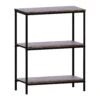 Brooklyn Dark Wood 3 Tier Bookcase