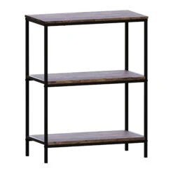 Brooklyn Dark Wood 3 Tier Bookcase