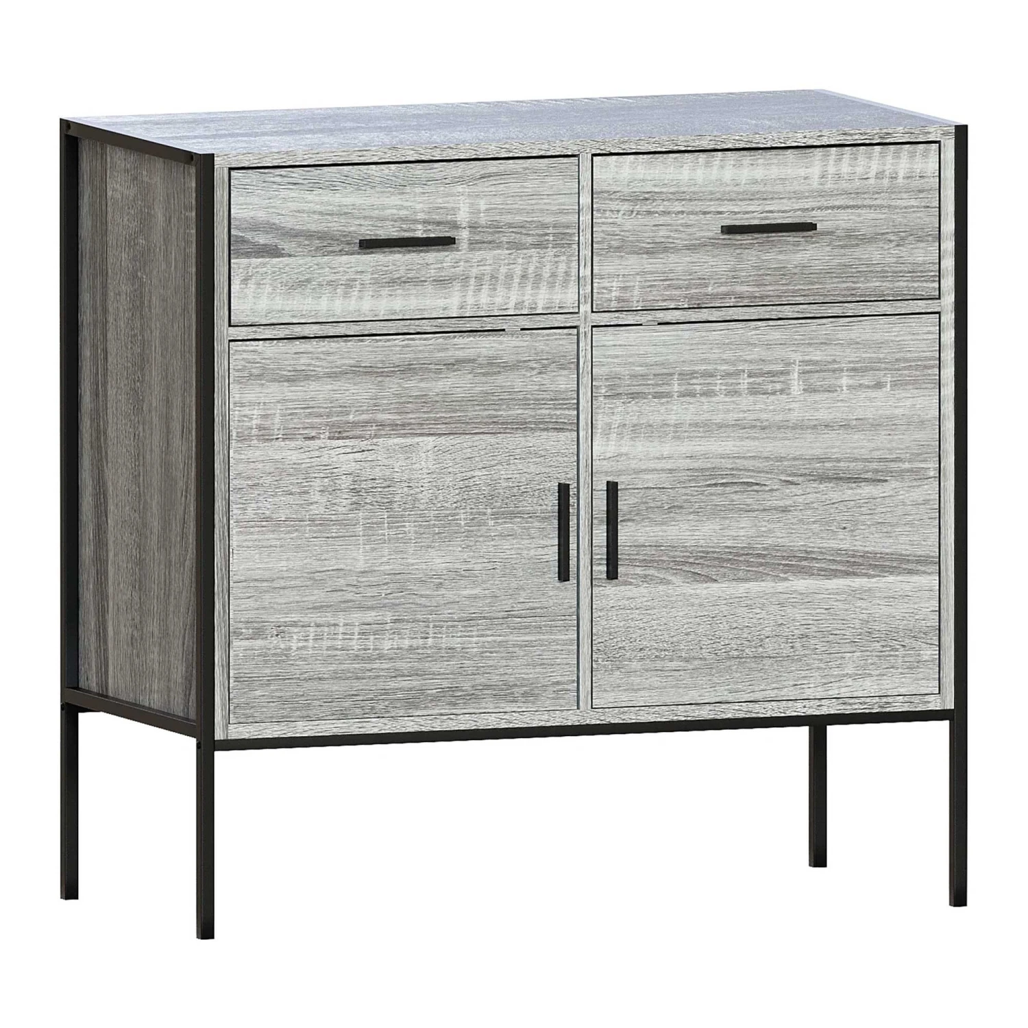 Brooklyn Grey 2 Door 2 Drawer Sideboard 1 Brooklyn Grey 2 Door 2 Drawer Sideboard
