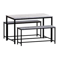 Brooklyn Grey 4 Seater Dining Set