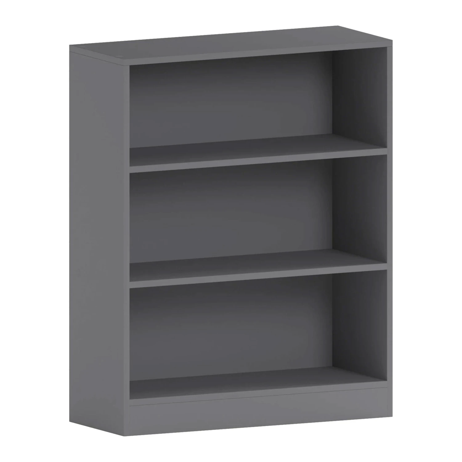 Cambridge 3 Tier Low Grey Bookcase 1 Cambridge 3 Tier Low Grey Bookcase