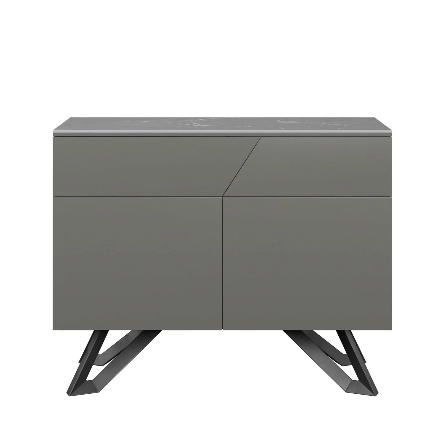 Carsyn Grey Matt Dark Grey Standard Sideboard 3 Carsyn Grey Matt Dark Grey Standard Sideboard - Image 3