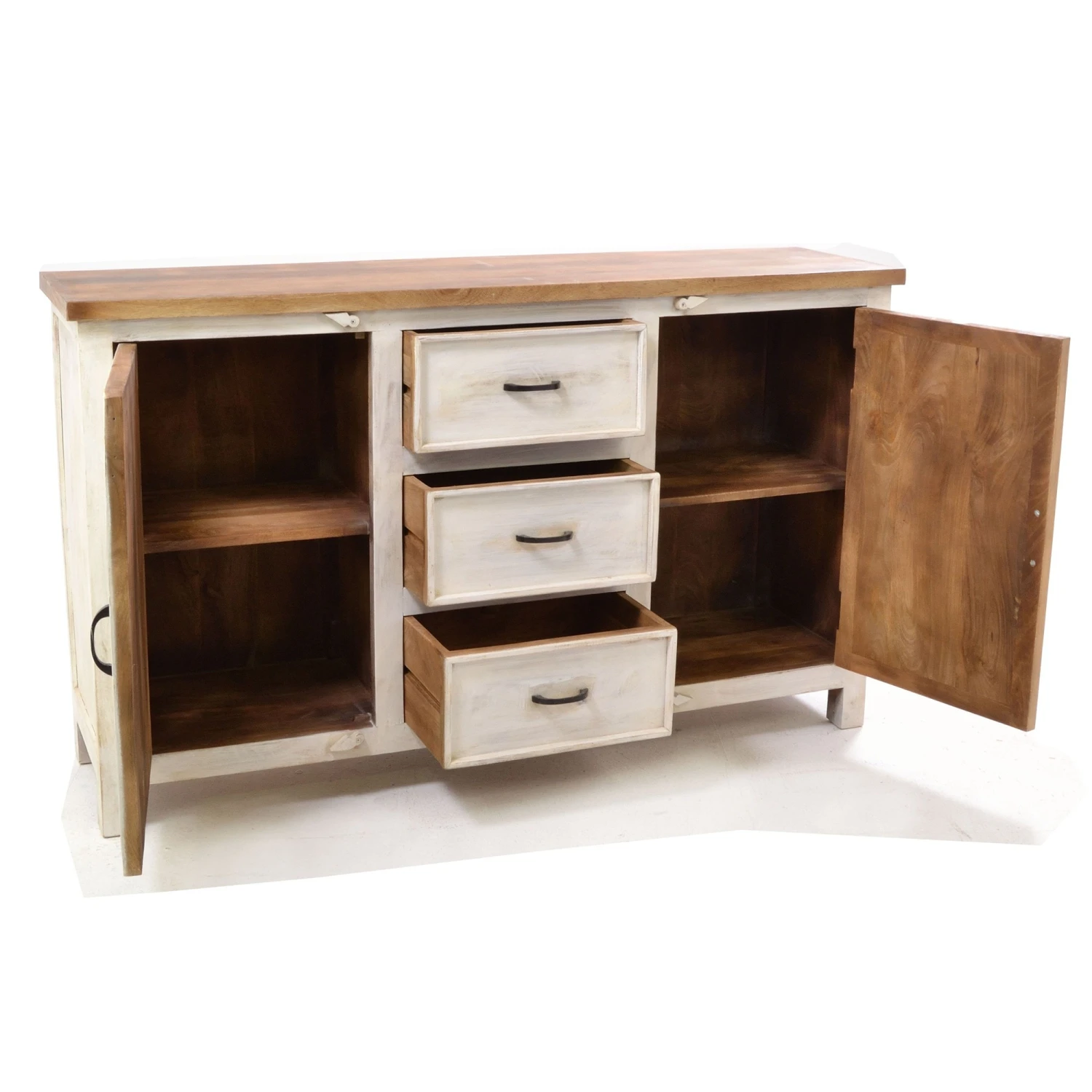 Carved Two Door Three Drawer Sideboard 7 Carved Two Door Three Drawer Sideboard - Image 7