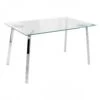 Clear Glass Dining Table