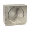 Coco Silver Embossed 2 Door Small Cabinet
