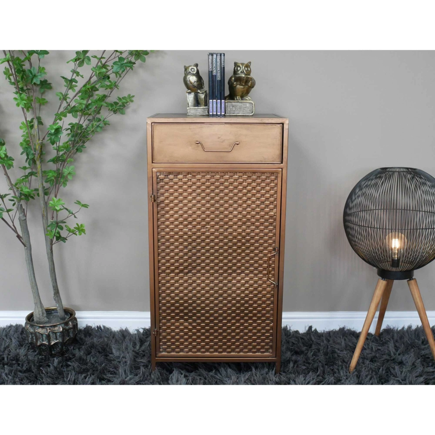 Copper Metal Storage Cabinet 2 Copper Metal Storage Cabinet - Image 2