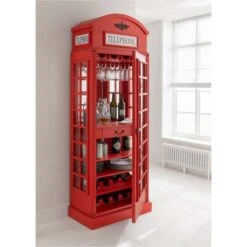 Drinks Cabinet, Home Bar A Timeless Telephone Box Design