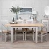 Eastbury Grey 1.2m Butterfly Extending Dining Table