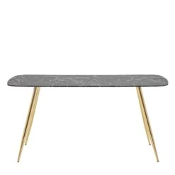 Evans Black & Gold Dining Table