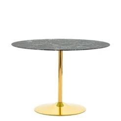 Fielding Faux Black Marble Dining Table