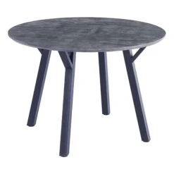 Grey 1.1m Round Dining Table -Dining Tables Sales grey 1 1m round dining table p81447 164426 zoom