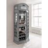 Grey Telephone Box Display Cabinet