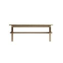 Hampton Oak 2.0m Cross Legged Fixed Table -Dining Tables Sales hampton oak 2 0m cross legged fixed table p81277 163128 zoom