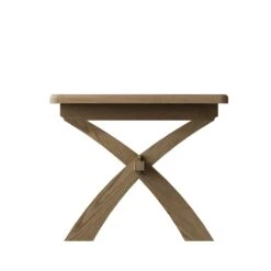 Hampton Oak 2.0m Cross Legged Fixed Table -Dining Tables Sales hampton oak 2 0m cross legged fixed table p81277 163129 zoom