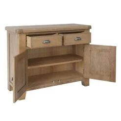 Hampton Oak 2 Door Sideboard -Dining Tables Sales hampton oak 2 door sideboard p75326 116429 zoom