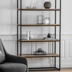Henley Black Metal Display Unit
