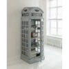 Home Bar - Grey Telephone Box Drinks Cabinet