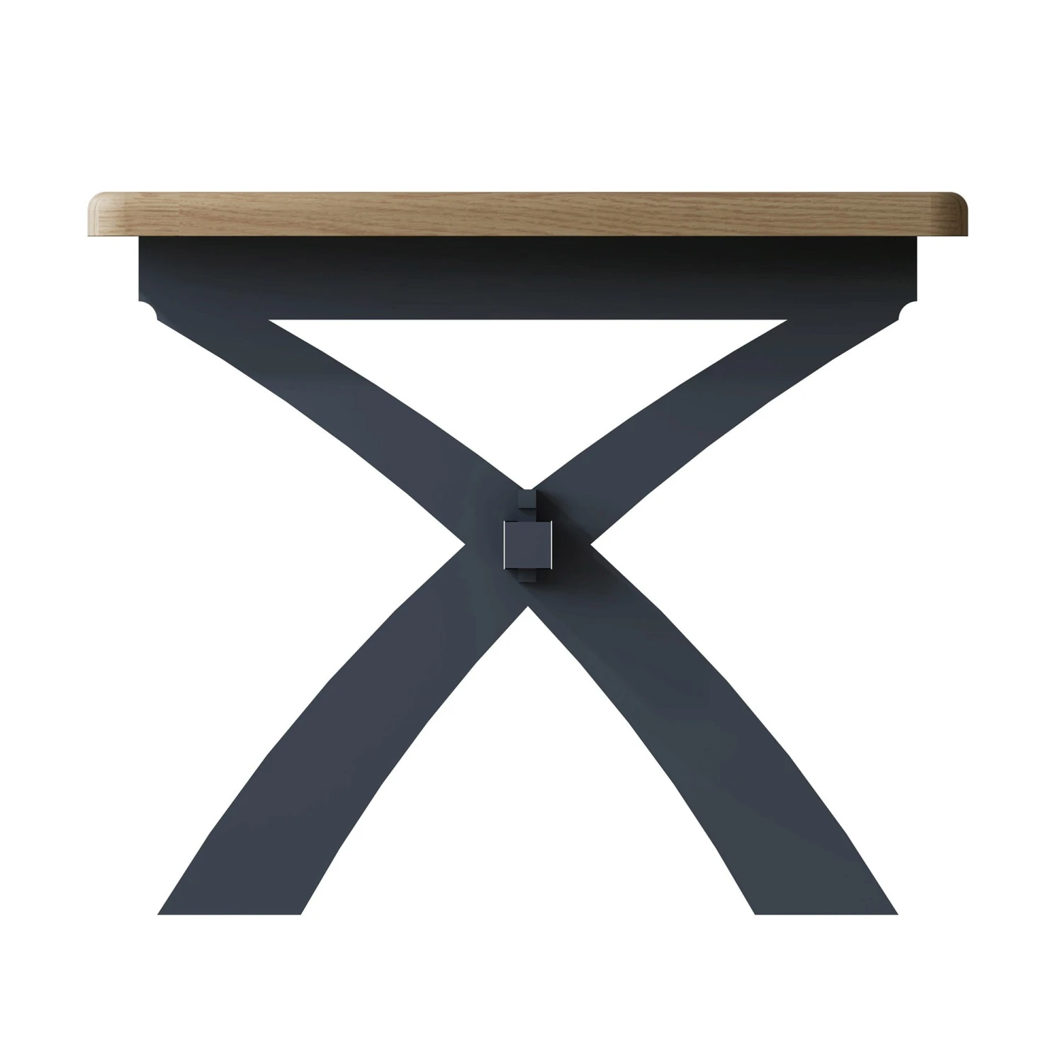 Hopton Blue 2.0m Cross Legged Fixed Table 4 Hopton Blue 2.0m Cross Legged Fixed Table - Image 4