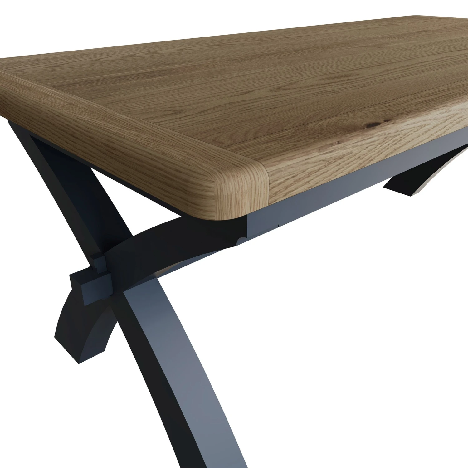 Hopton Blue 2.0m Cross Legged Fixed Table 5 Hopton Blue 2.0m Cross Legged Fixed Table - Image 5