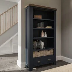 Hopton Blue Large Bookcase