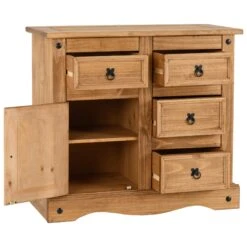 Huxley Pine 1 Door 4 Drawer Sideboard -Dining Tables Sales huxley pine 1 door 4 drawer sideboard p69552 105150 zoom