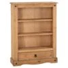 Huxley Pine 1 Drawer Bookcase