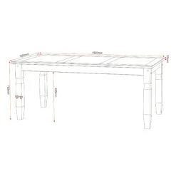 Huxley Pine 6' Dining Set -Dining Tables Sales huxley pine 6 dining set p69249 107161 zoom